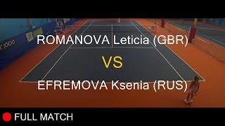 ROMANOVA Leticia (GBR) VS EFREMOVA Ksenia (RUS) - Open Super 12 Auray 2020