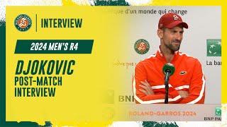 Djokovic Round 4 post-match interview | Roland-Garros 2024