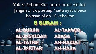 Murrotal Merdu bersambung 8 Surah