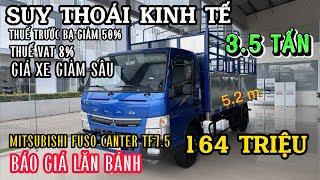 Review và báo giá xe tải 3,5 Tấn Mitsubishi Fuso Canter TF7.5 | Xe siêu đẹp |Chỉ với 164 triệu có xe