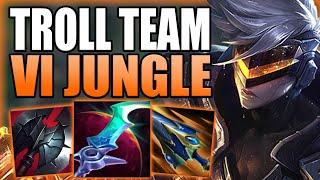 THIS IS HOW YOU CAN EASILY HARD CARRY TROLL TEAMS WITH VI JUNGLE! - Gameplay Guide League of Legends