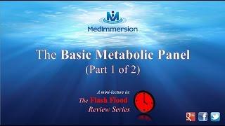 The Basic Metabolic Panel, "The BMP", (part 1 of 2)