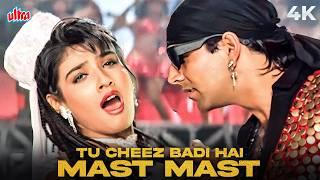 Tu Cheez Badi Hai Mast Mast 4K Song | Mohra Movie Songs | Udit Narayan, Kavita Krishnamurthy