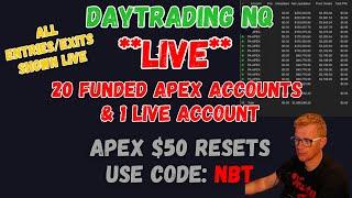 **LIVE** DAY TRADING - COPY TRADING 20 FUNDED ACCOUNTS and 1 LIVE ACCOUNT