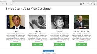 Simple Count Visitor View Codeigniter