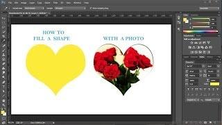 How to Fill a Shape with a Photo in Adobe Photoshop