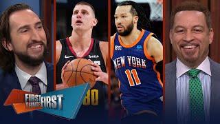 Nuggets beat T-Wolves, Jokic dominates & Brunson leads Knicks past Pacers | NBA | FIRST THINGS FIRST