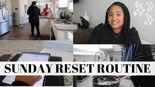 SUNDAY RESET ROUTINE | How We Prep For The Work Week! Cleaning, Meal Prepping, Exercising, Laundry..