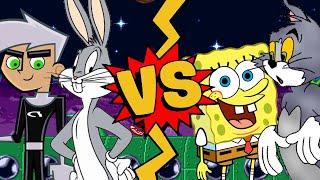 M.U.G.E.N. Battles | Danny Phantom/Bugs Bunny vs SpongeBob/Tom Cat