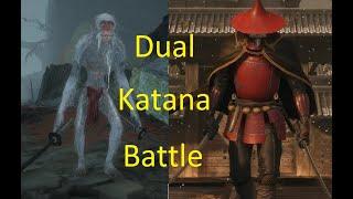 White Monkey Dual Katana vs Red Guard Dual Katana - Sekiro enemy battle