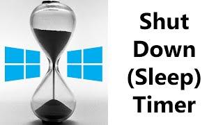 How to schedule an Auto Shutdown Timer / Sleep Timer in Windows 10! (Easy)