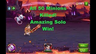 Hero Wars — Beating 50 Minions in Furnace of Souls With Just 1 Hero!