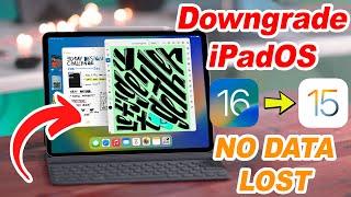 How to Downgrade iPadOS 16 to 15 WITHOUT LOSING DATA | UltFone