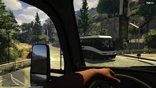 GTA V (5) Катаюсь по городу на грузовике kenworth | ПРОБКИ ЛОС-САНТОСА