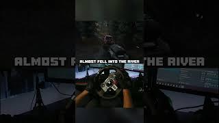 Almost Fell Into The River  #logitechg29 #steeringwheel #gamingwheel #trucksimulator #snowrunner