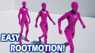 Unreal Engine 5 Easy Rootmotion System Tutorial | Walking & Running With 8 Directional Movement