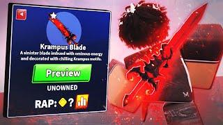 Spending $3,321,098 On The NEW KRAMPUS PACK.. (Roblox Blade Ball)