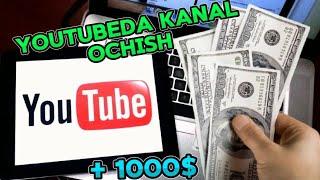 Youtubeda oson kanal ochish 2025