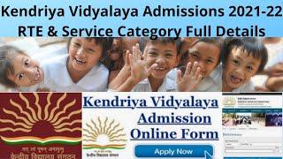 Kendriya Vidyalaya Admissions 2021-22 - RTE & Service Category Full Details | KVS English