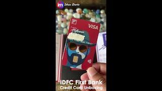 IDFC First Bank Millennia Credit Card Unboxing | #shorts