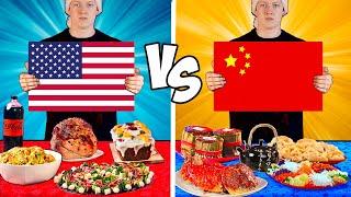 АМЕРИКАНСКИЙ НОВОГОДНИЙ СТОЛ VS КИТАЙСКИЙ НОВОГОДНИЙ СТОЛ  .КАКОЙ ВКУСНЕЙ ?