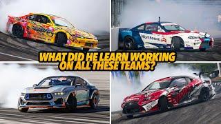 Building and running PRO CHAMPIONSHIP drift cars around the planet INTERVIEW!