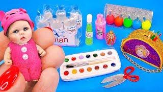 16 DIY Barbie Hacks: LOL Dollhouse, Mini Hamster, School Pencils, Mini Nail Polish, Barbie Shoes