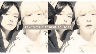 four simple transition ideas || alight motion pt. 1