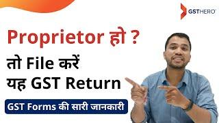 GST Filing | Which GST Returns Need to Filed by Proprietors