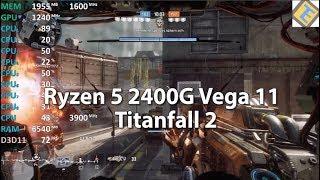 Ryzen 5 2400G Review Titanfall 2 Gameplay Benchmark. Vega 11 iGPU stock