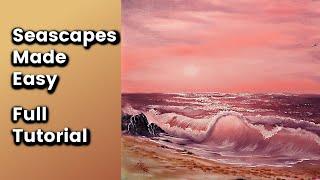 Bob Ross Painting Tutorial Easy Seascapes with Paul Ranson CRI