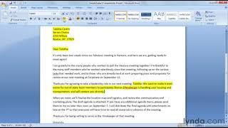 Word Tutorial - How to prepare a Mail Merge letter