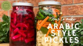 Pickled Turnips and Mixed Vegetable Pickle | Arabic Style