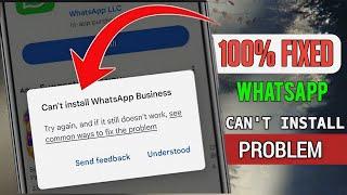 How to Fix Can't Install or update WhatsApp Messenger Error on Google Play Store