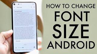 How To Change Font Size On ANY Android! (2021)