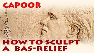 How to sculpt a bas-relief - portrait of Anish Kapoor