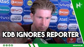 De Bruyne IGNORES English reporter after Belgium’s SHOCK defeat