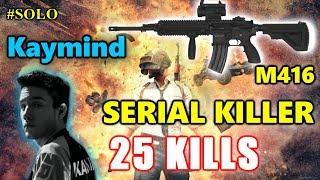 PUBG - Cloud 9 Kaymind - 25 KILLS - SERIAL KILLER! - M416 + AWM #SOLO