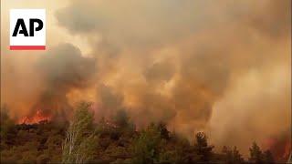 Wildfires break out at popular tourist destination in Turkey