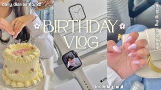 daily diaries ep.22  19th birthday vlog, new nails, what i got for my bday ft. petal and pup 