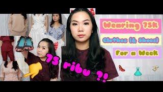 HAUL : Wearing 75k Clothes (& Shoes) For a Week CHALLENGE | Bella Indah S