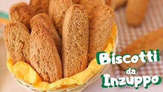 BISCOTTI DA INZUPPO INTEGRALI DELLA NONNA  | ricetta SENZA BURRO di Lorenzo in cucina