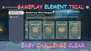 [ Genshin Impact ] Battlefront: Mist Dungeon 'ELEMENT Trial Stage'