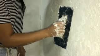 Wall putty art||Thing bang, Cement bang ang deuha chhuah dan..