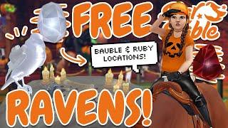 *2 FREE RAVEN PETS!* HOW TO FIND WITCH EYE GARNET & SKY SOUL BAUBLE LOCATIONS IN STAR STABLE! 