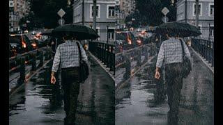 Make Rain effect less than 1 minute in photoshop || photoshop tutorials || photoshop tricks