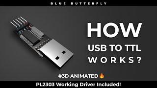 How USB to TTL Works ? | 3D Animated 