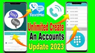 WOW  Textme, freetone & Text free Create An Account problem Solved in 2023 /UK fake whatsapp number