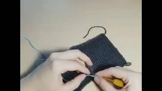 Соединение вязания крючком без сшивания