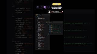  Social Media Icons Hover Effect | HTML & CSS